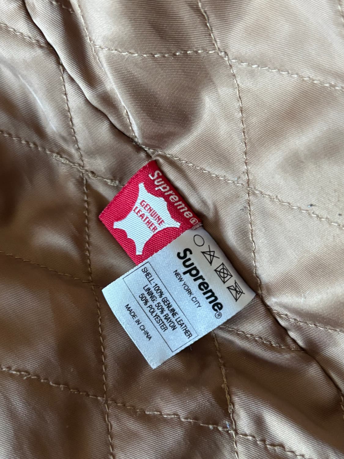 Supreme 레더 점퍼 상품이미지4
