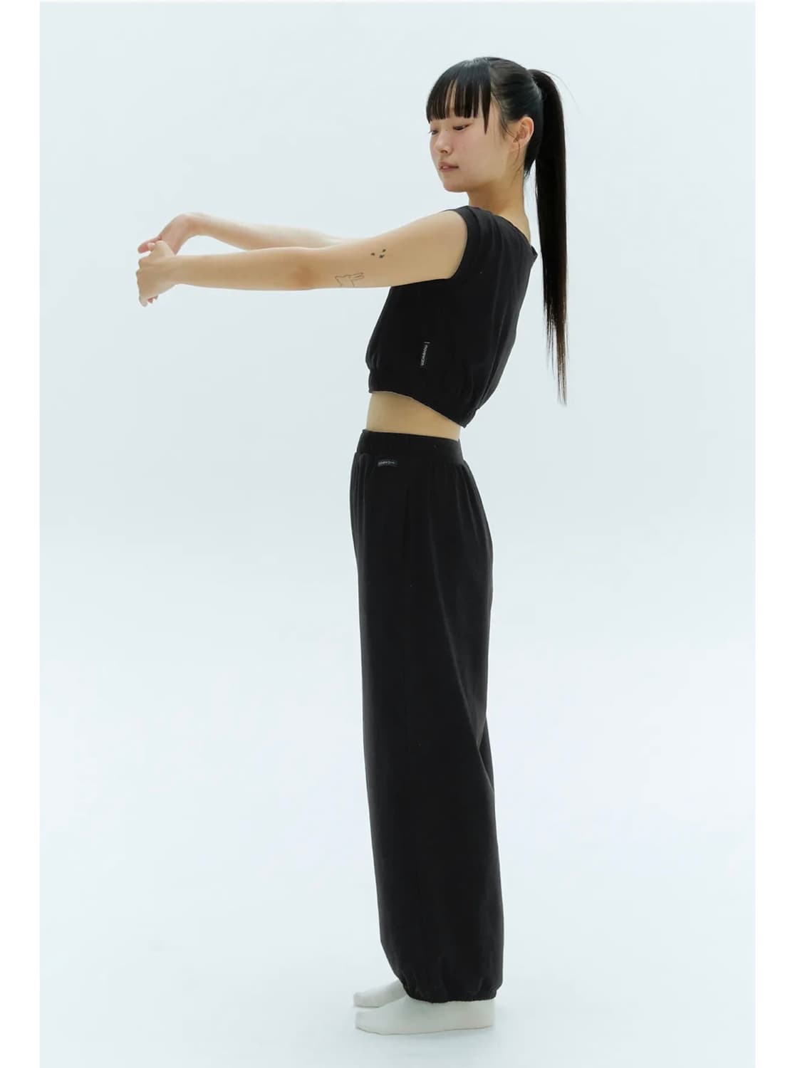 무브웜 콘트라스트 Contrast Pants - black (m) 상품이미지1