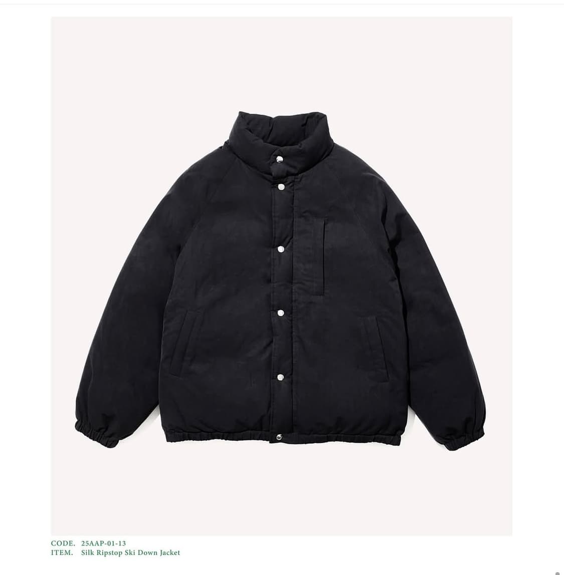 [3] 25aw 아프레쎄 실크립스탑 스키다운 자켓 상품이미지1