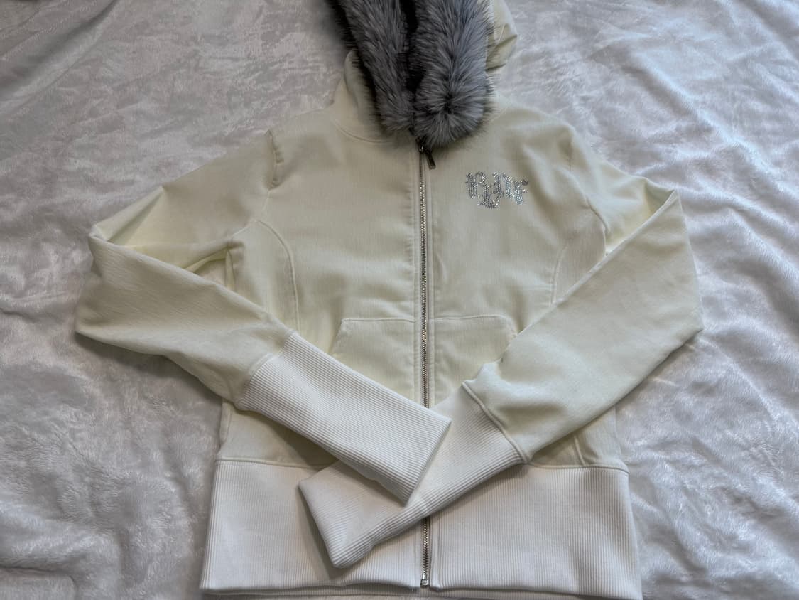 새상품)플리즈노팔로우 마리 퍼 후드집업 상품이미지1