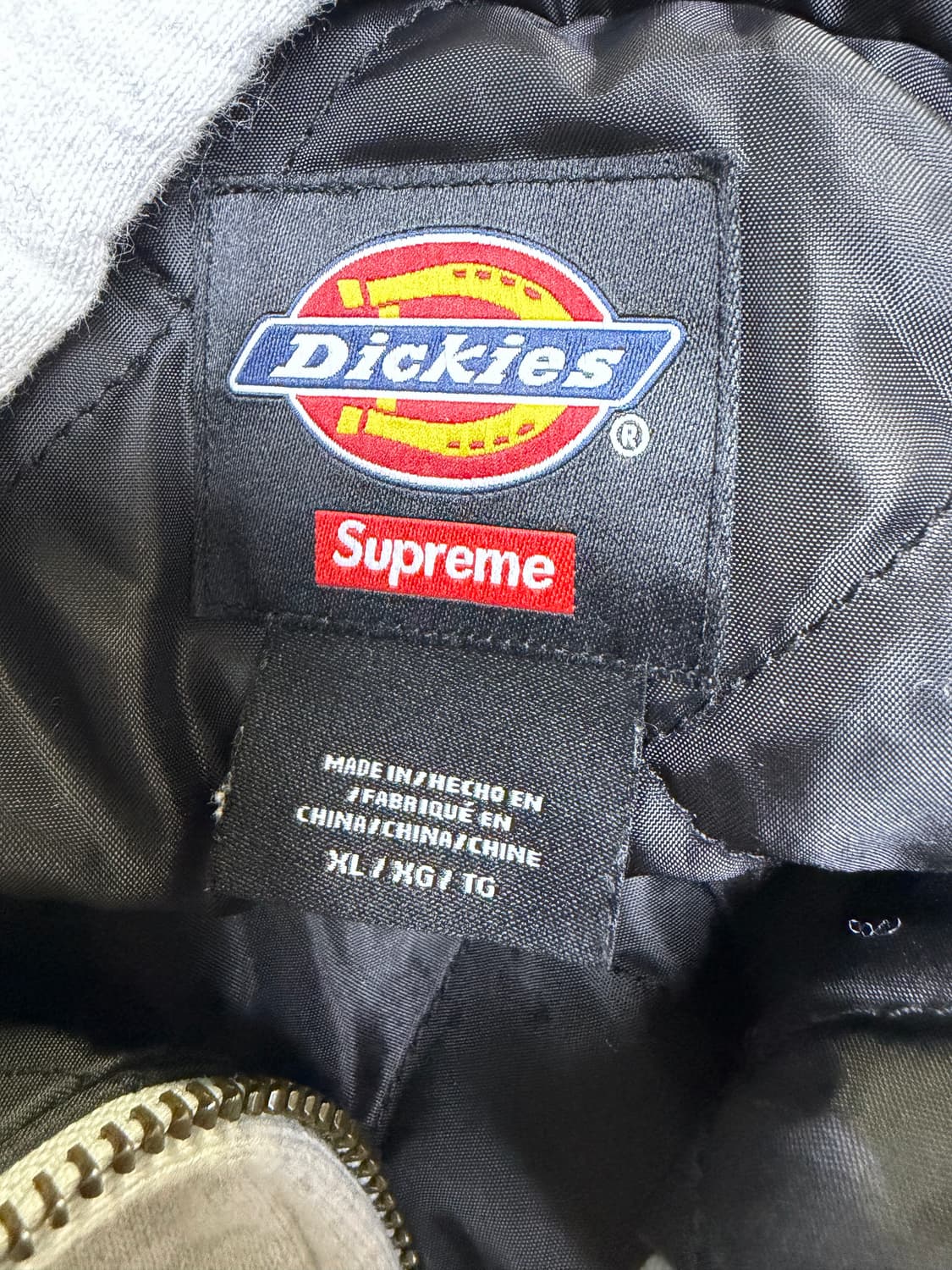 XL 24FW 슈프림 디키즈 후드집업 애쉬 그레이 상품이미지3