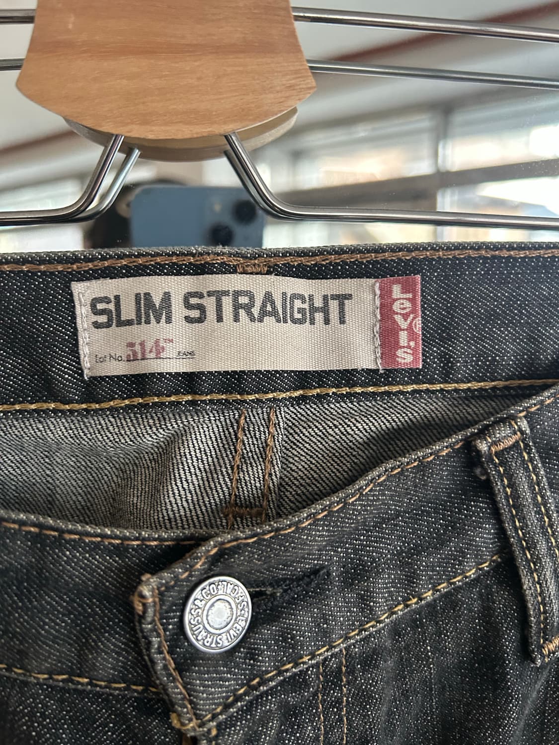 00‘s 리바이스514 블랙진 36in 상품이미지4