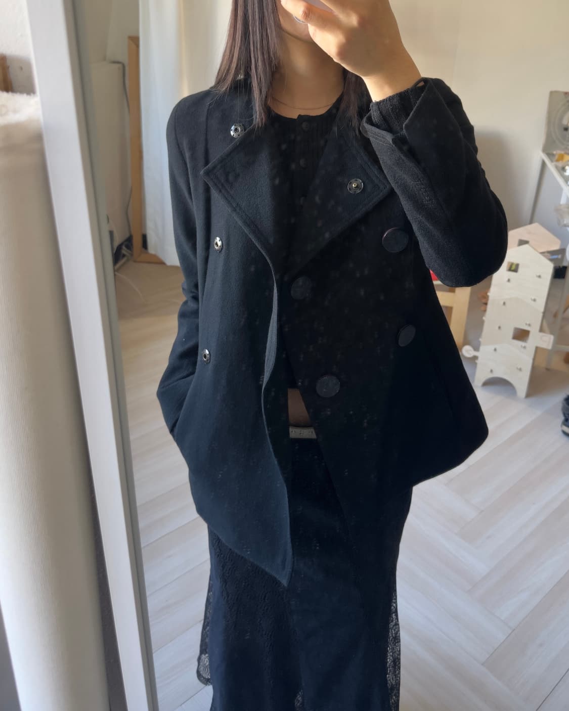 [VIVIENNE TAM] Cashemre Blend Coat 상품이미지4