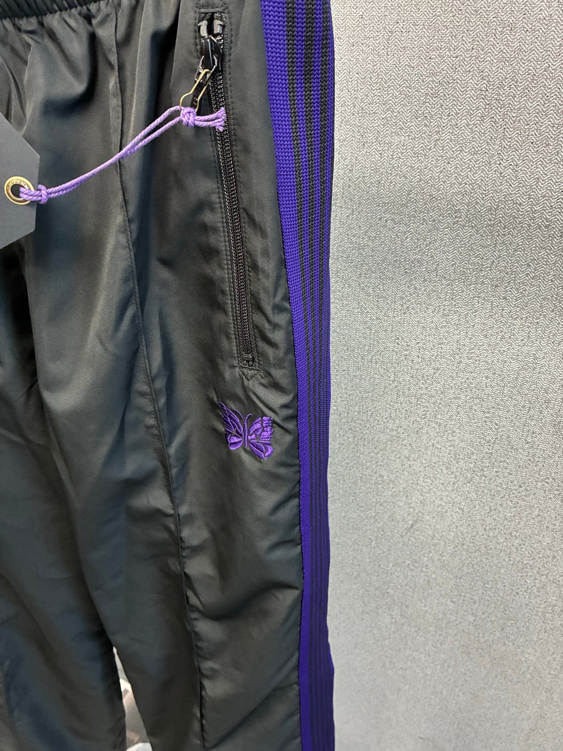 새상품) 니들스x비버 별주한정 블랙 나일론팬츠S 상품이미지4