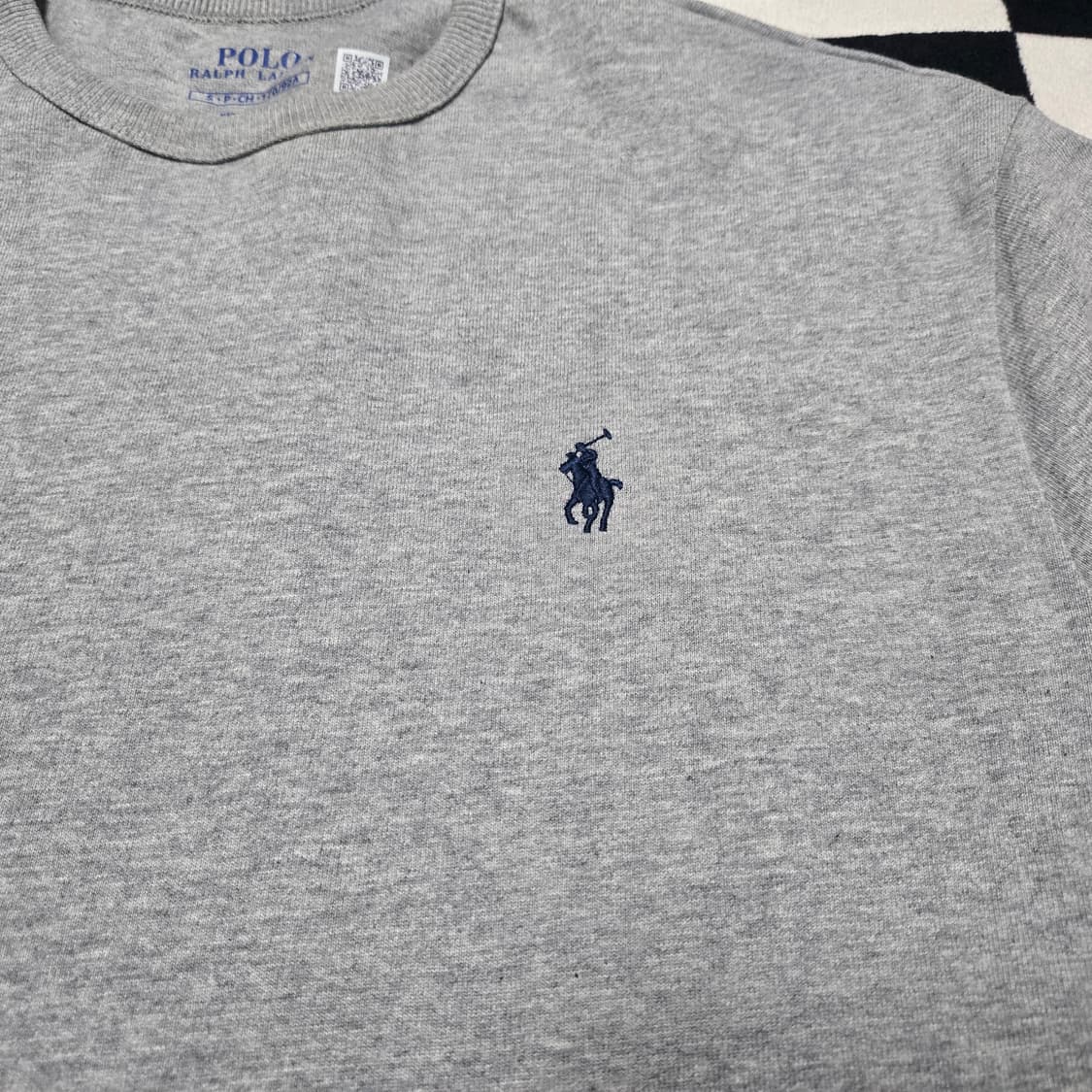 S 폴로랄프로렌 헤비웨이트 클래식 롱슬리브 긴팔티 그레이 상품이미지2