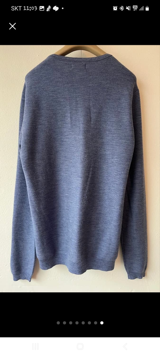 타임 남성 더스티블루 울라운드니트
 상품이미지8