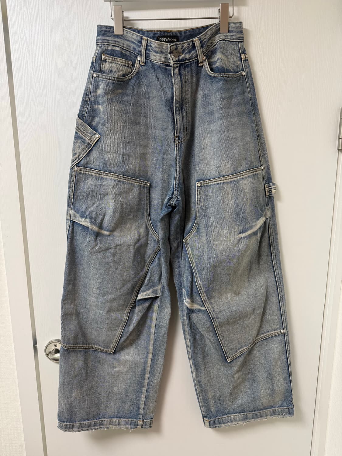 9999아카이브 더블니 데님 팬츠 상품이미지2