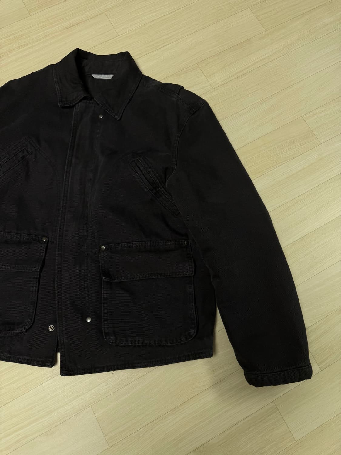 자라 가먼트다잉 워싱 포켓 자켓 상품이미지4