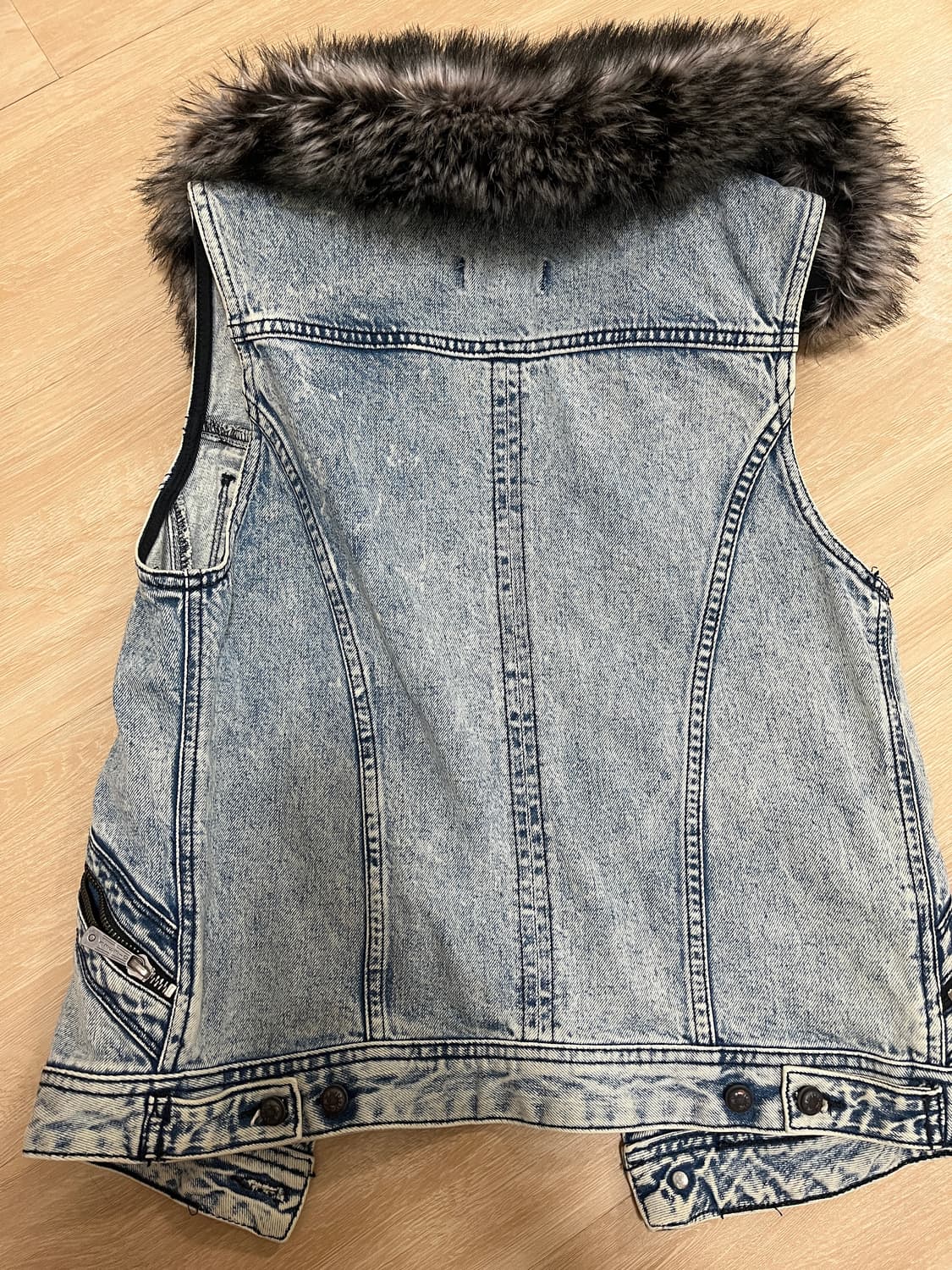 디젤 데님 퍼 조끼 상품이미지3