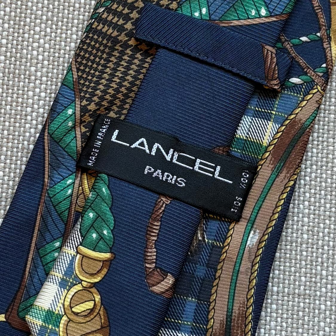 90s 프랑스 LANCEL 엘레강스 클래식 실크 타이 상품이미지7