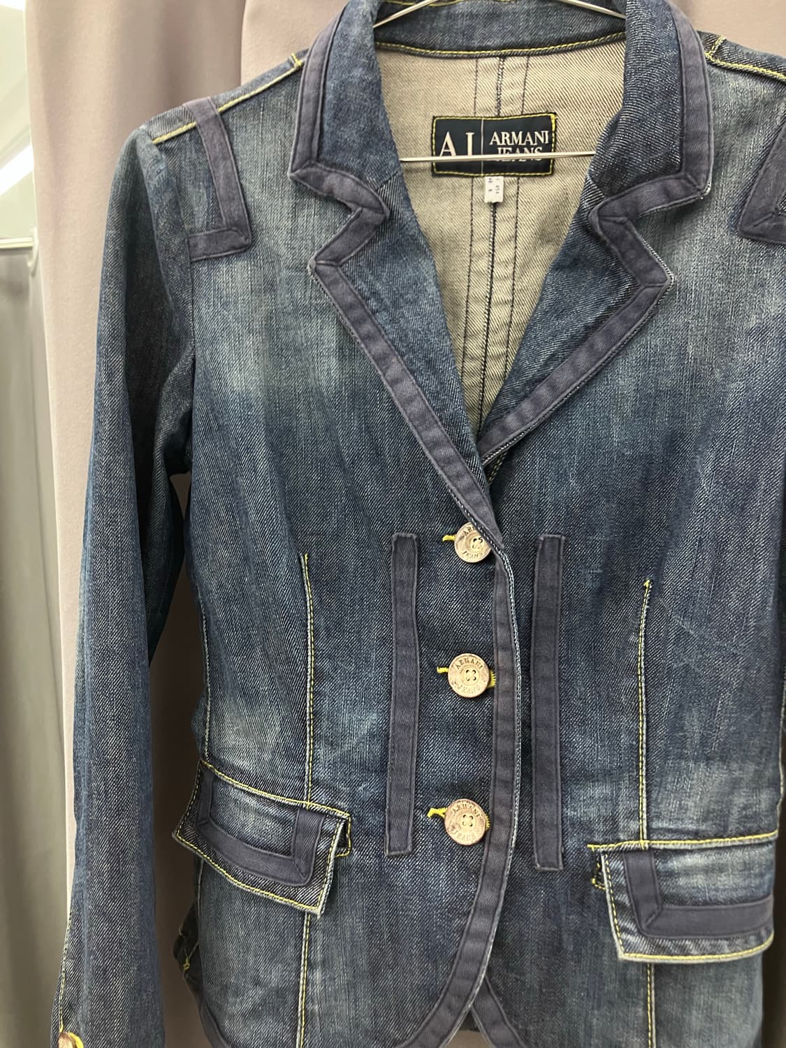 알마니진 데님 블레이져 상품이미지2