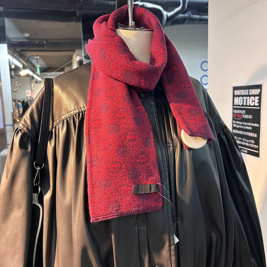 Anna Sui Purple Logo Knit Muffler 상품이미지5