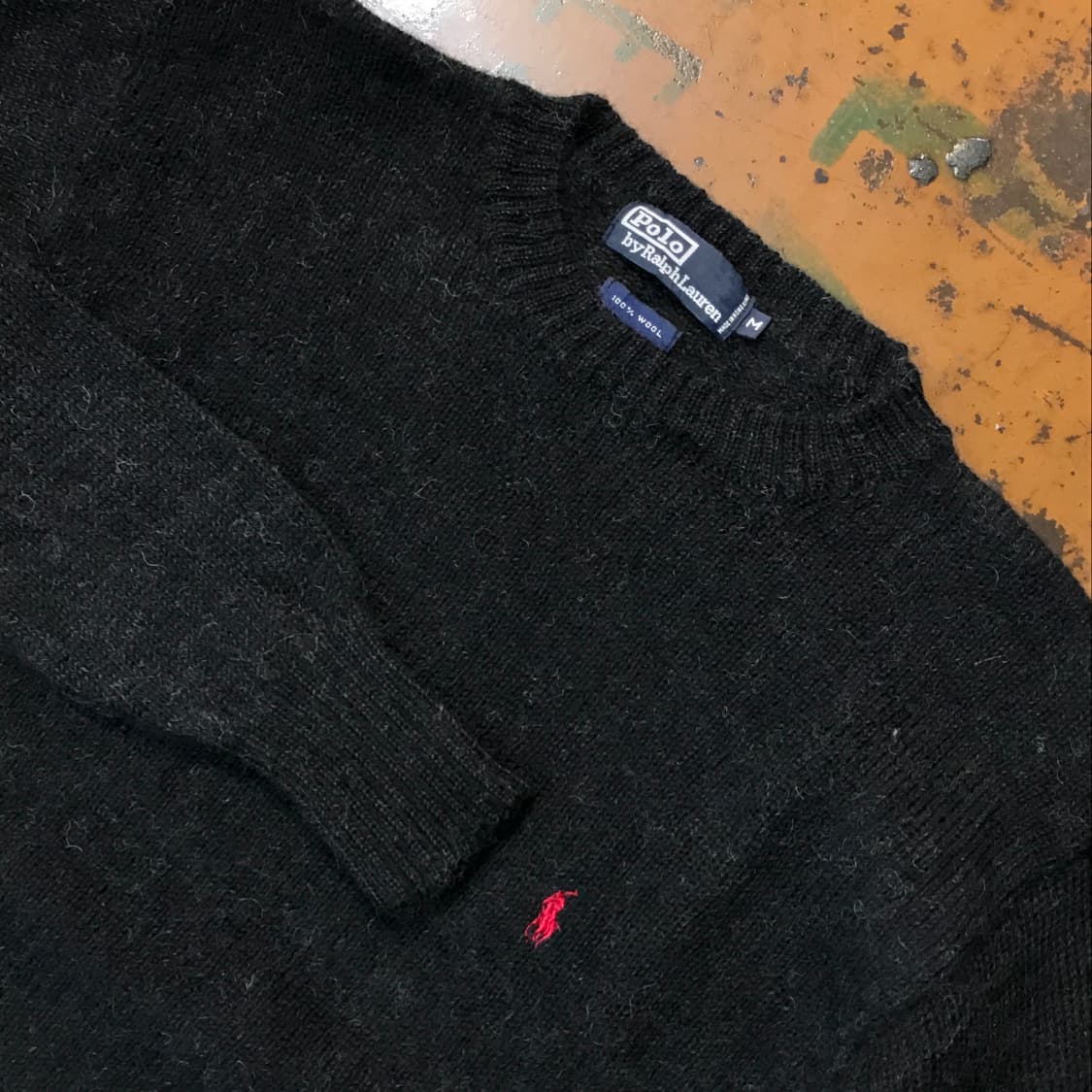 폴로랄프로렌 차콜 블랙 모헤어 울 니트 남성 105 사이즈 상품이미지3