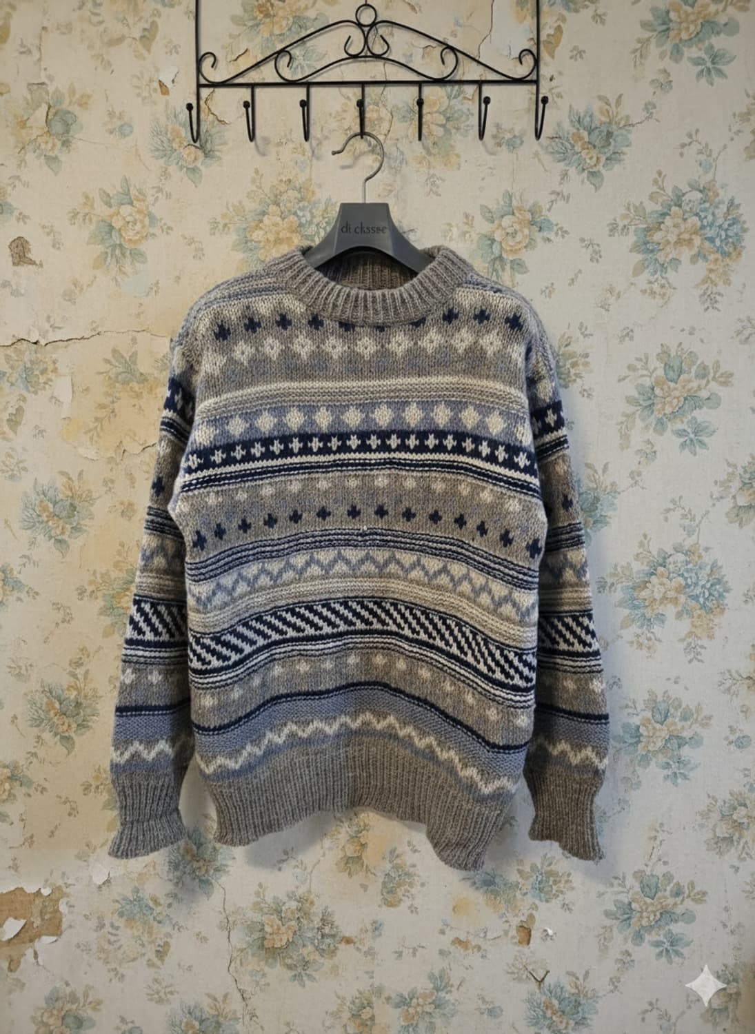 Runox 노르딕 패턴 울 니트 XL 상품이미지1