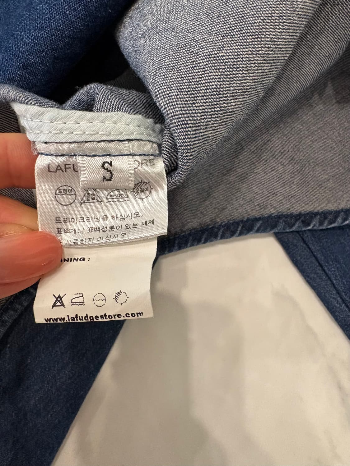 lafudgestore denim shirt 상품이미지4