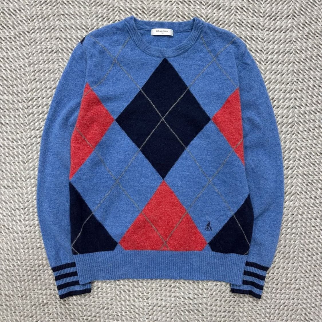 빈폴 아가일 울 니트 v1905 상품이미지1