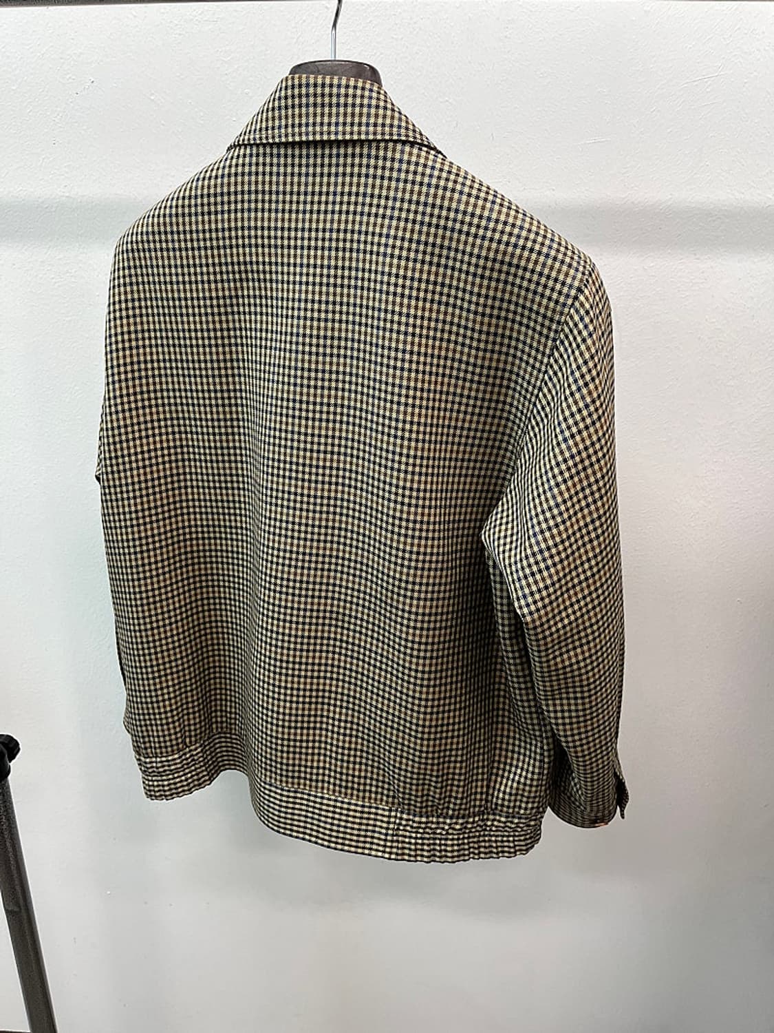 95-100) 입생로랑 건체크 블루종 자켓  상품이미지5