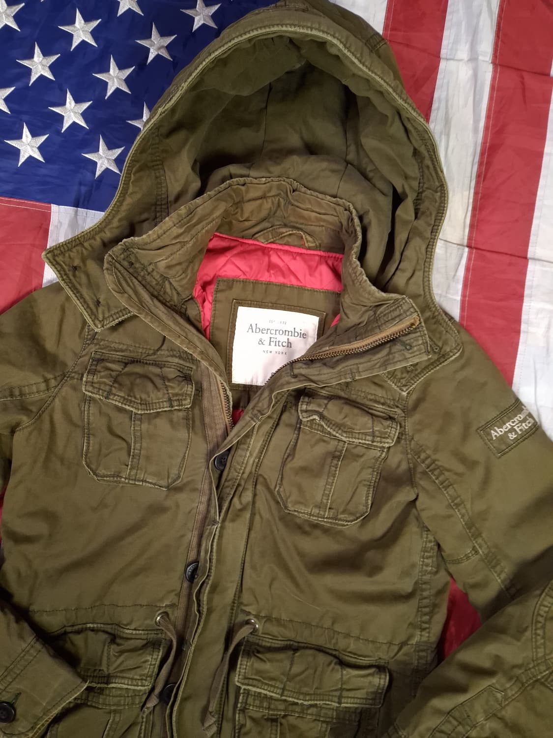 오리지날 아베크롬비 밀리터리 후드 필드 자켓 상품이미지2