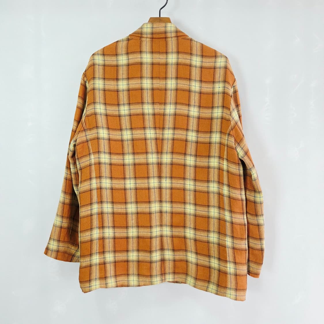 [STILE BENETTON] 베네통 오렌지 체크 싱글 자켓 여성 4 상품이미지2