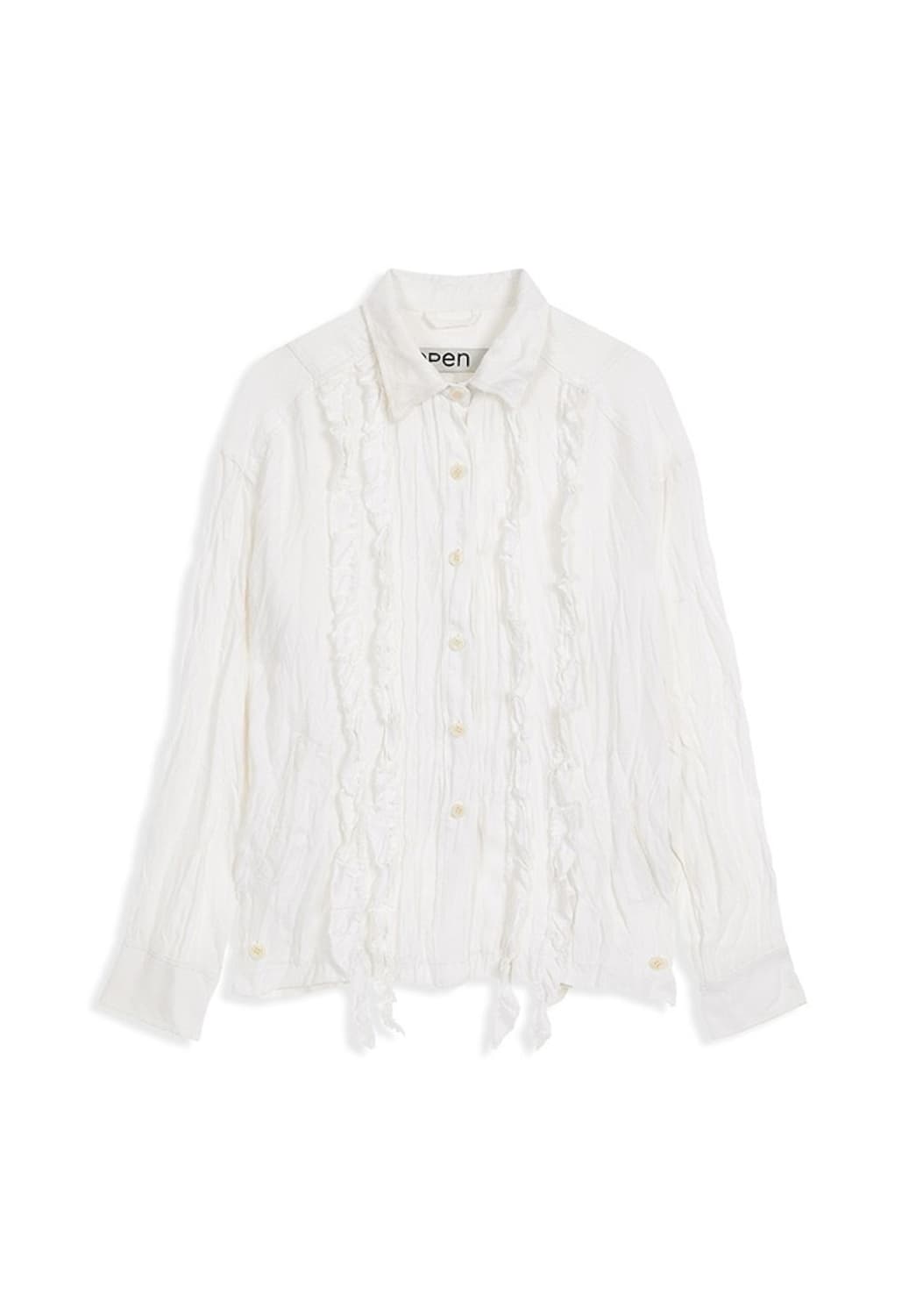오픈와이와이 openyy 크링클러플셔츠 화이트 상품이미지5