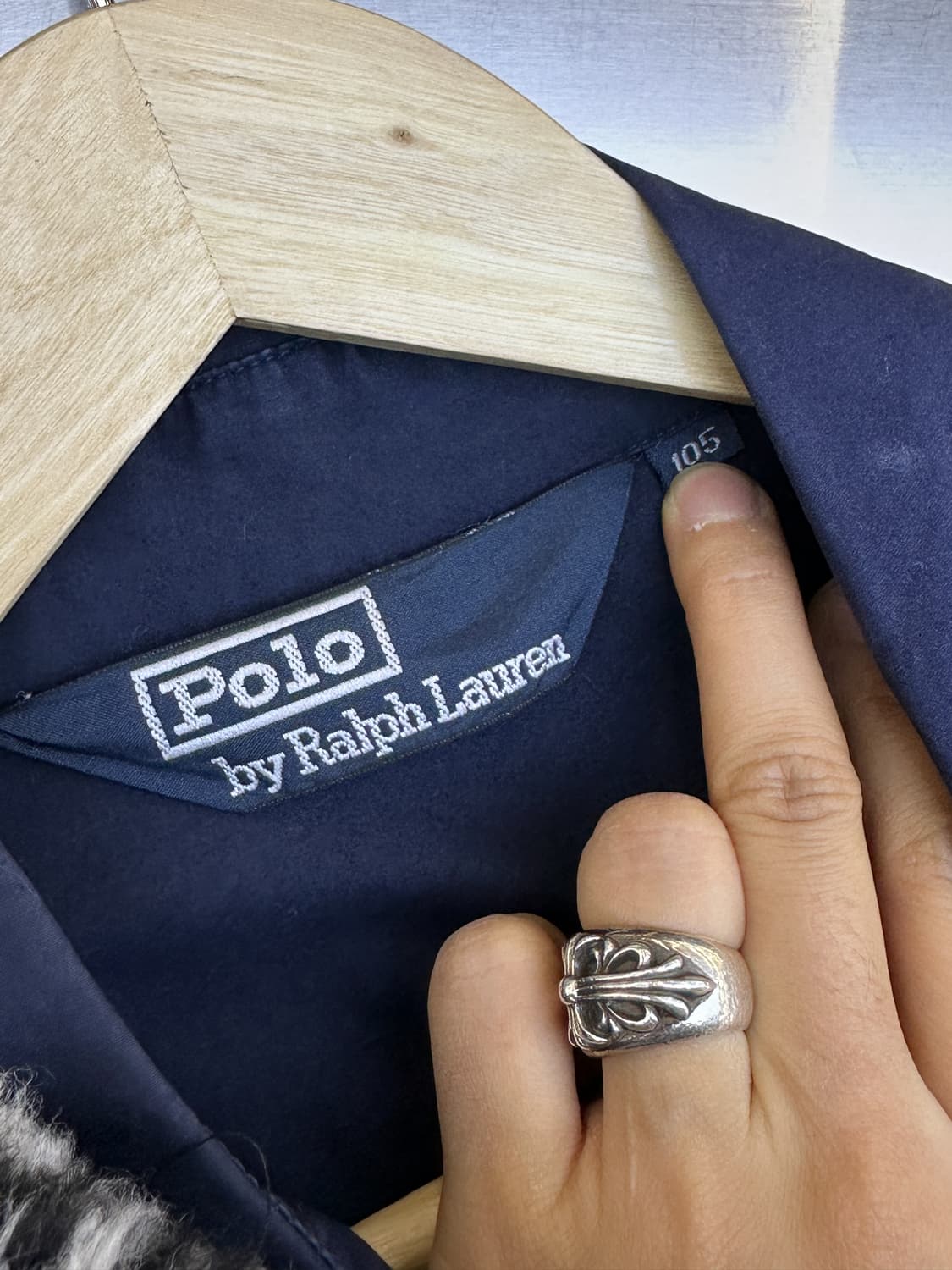 폴로랄프로렌 90s 베이직 포니 네이비 스윙탑 자켓 상품이미지6