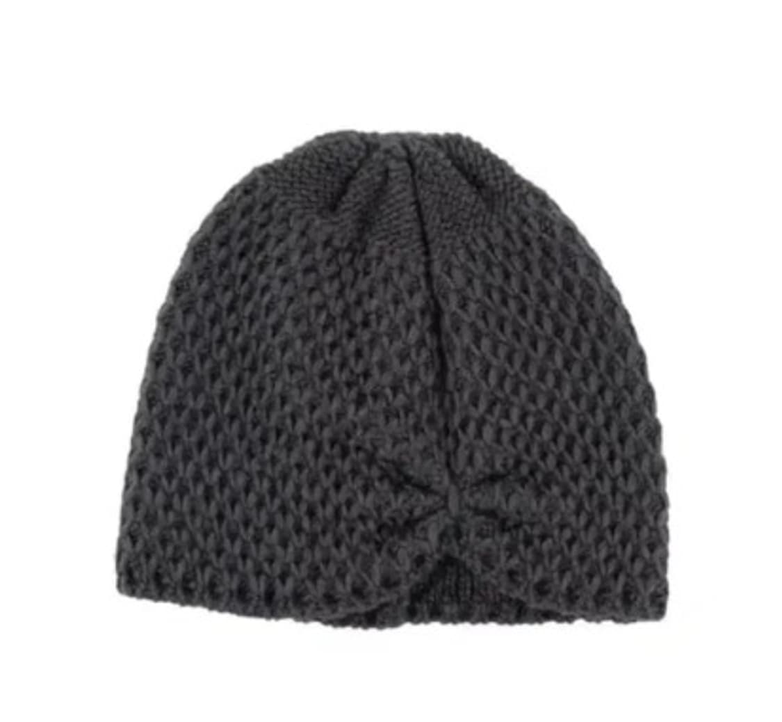 코이세이오 리본 비니 차콜 RIBBON BEANIE CHARCOAL 상품이미지1