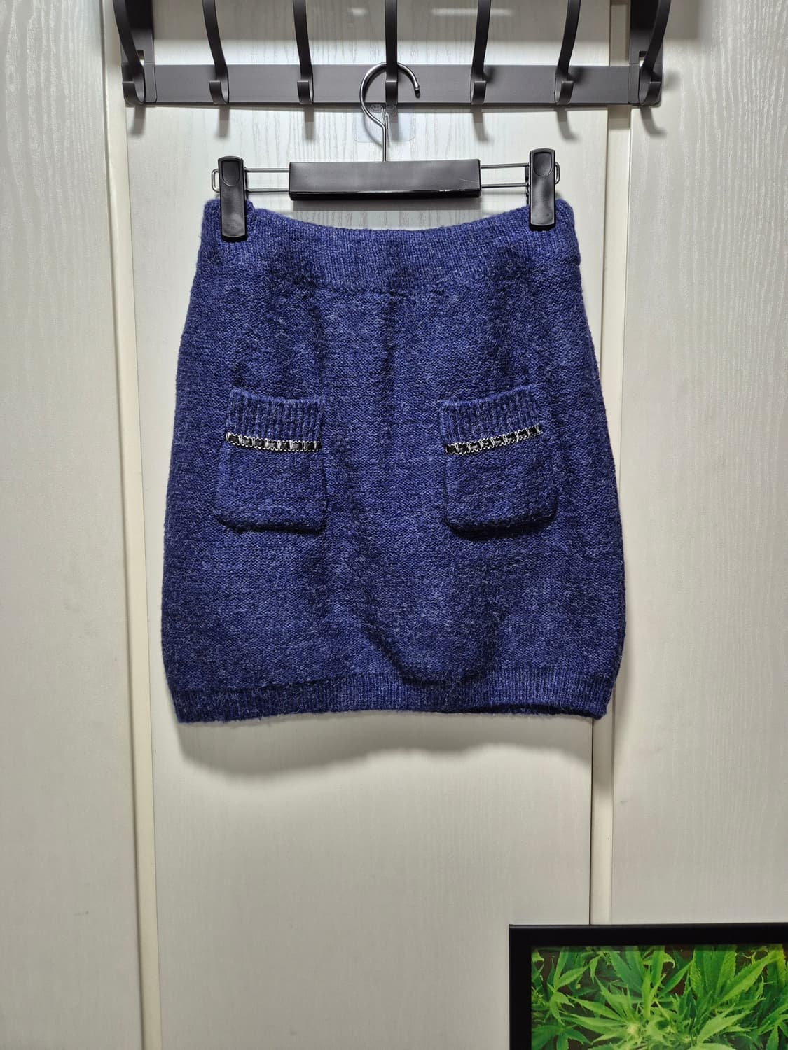 (세일)(새상품)vtg 네이비블루 가디건 스커트 셋업 상품이미지8