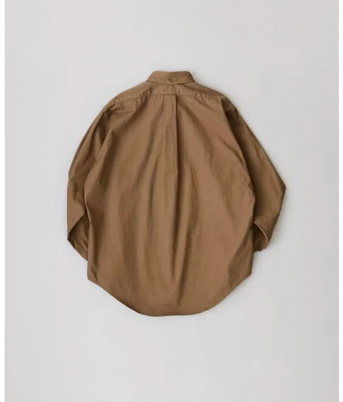 나이스네스 게버딘 코튼 버튼다운 셔츠 탄색상 S사이즈 새제품 판매 상품이미지2