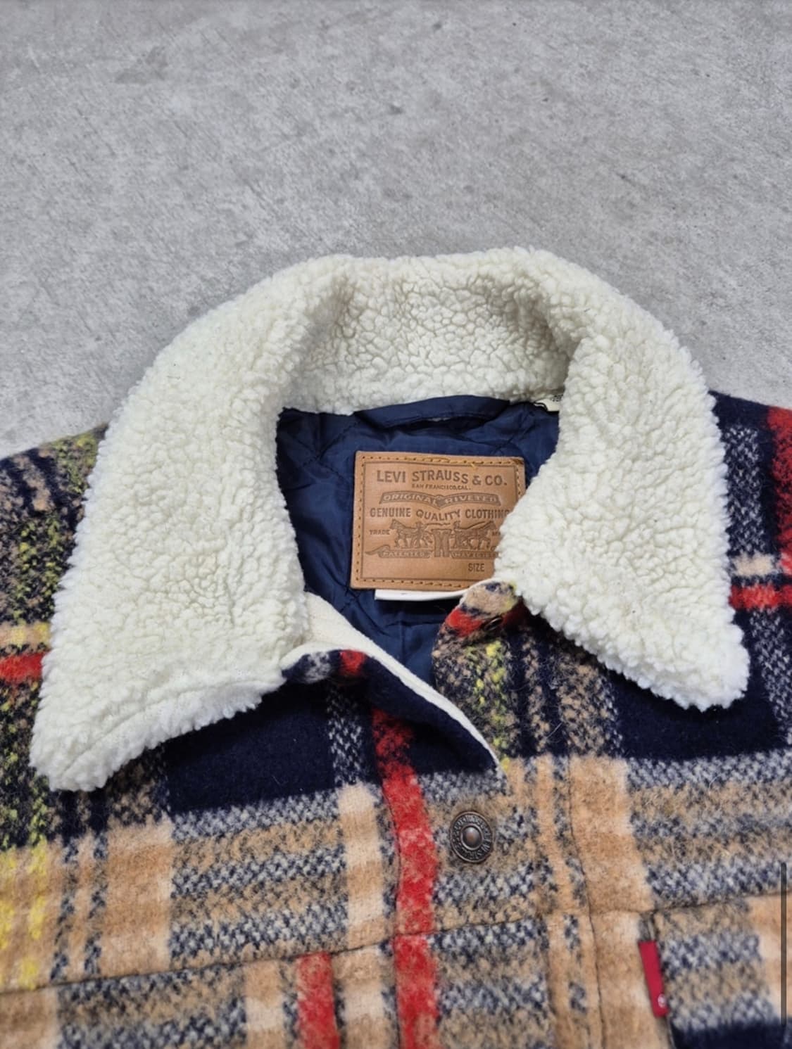 LEVI'S, SHERPA PLAID TRUCKER (S) FOR WOM 상품이미지8