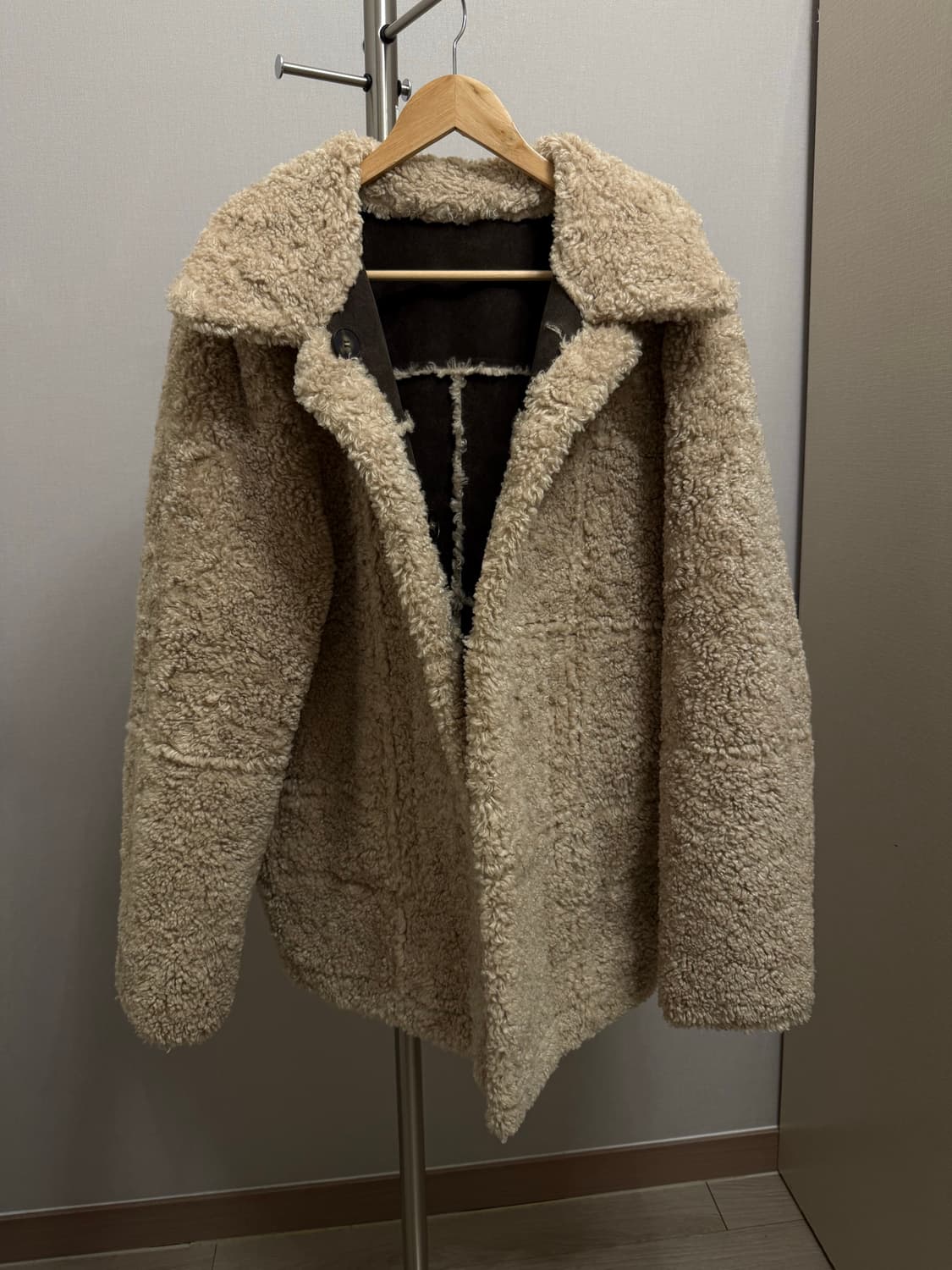 커렌트 리버시블 무스탕 brown 상품이미지7