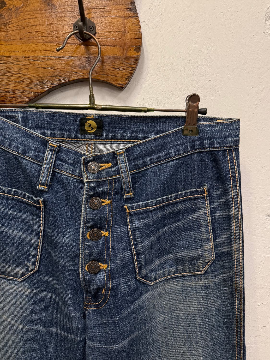 31) Japan Big John Button-Fly Flared Jea 상품이미지3