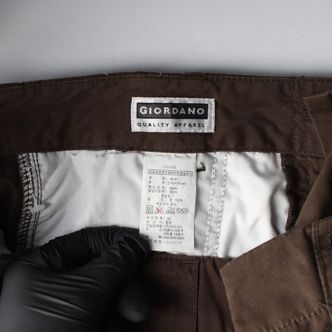 지오다노 다크 브라운 카고팬츠 상품이미지6