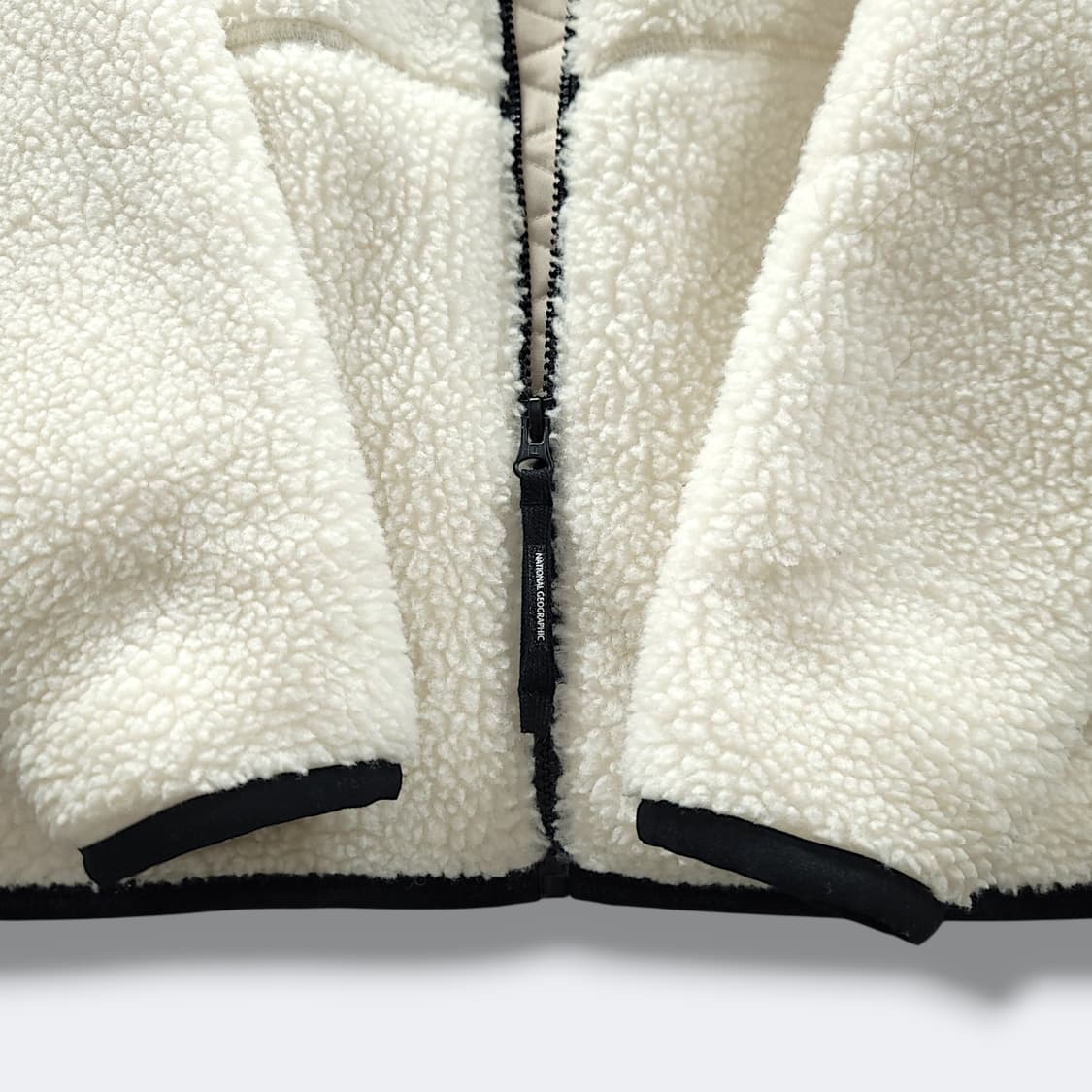 [S] 내셔널지오그래픽 아이보리 코스토니 후드 플리스 집업 상품이미지7