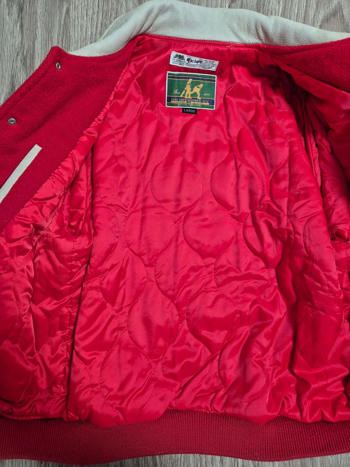 90s Machope 바시티 자켓 상품이미지4