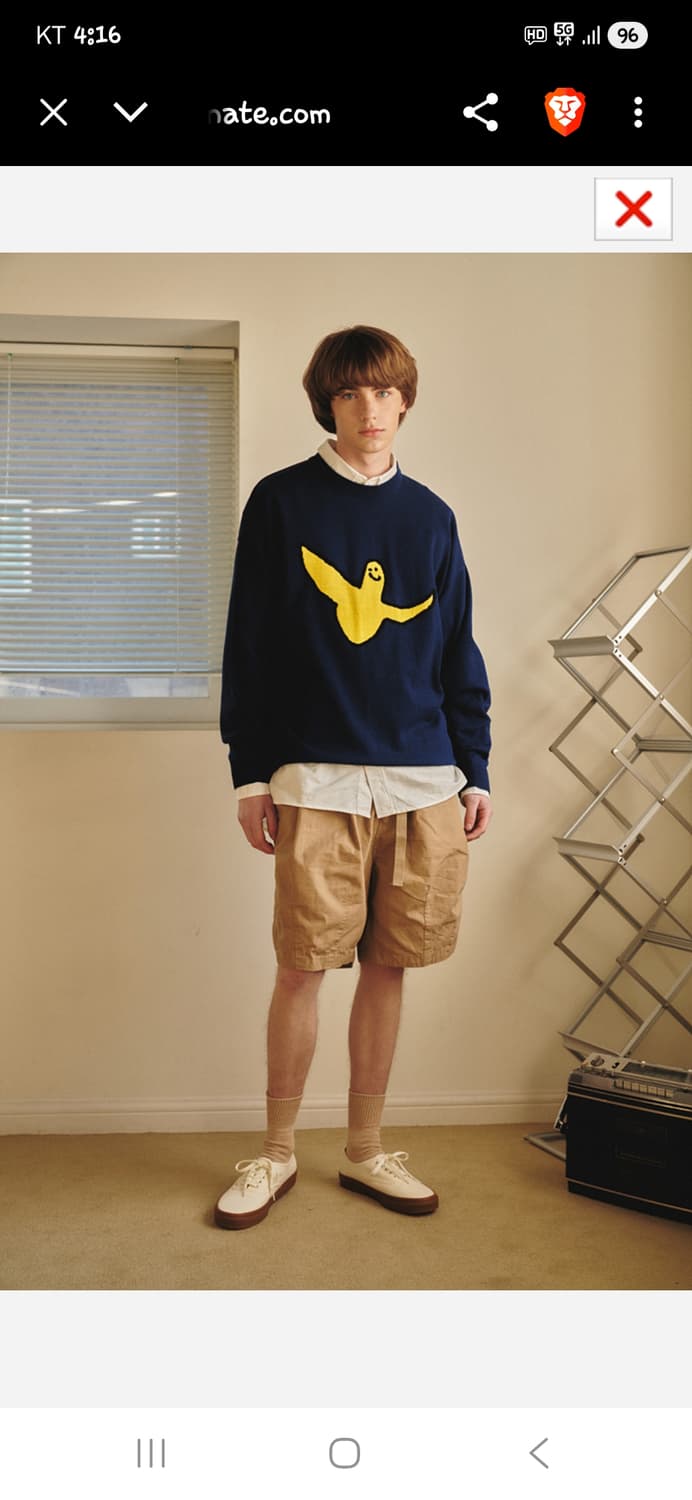 와릿이즌 빅 엔젤 로고 니트 L 상품이미지7