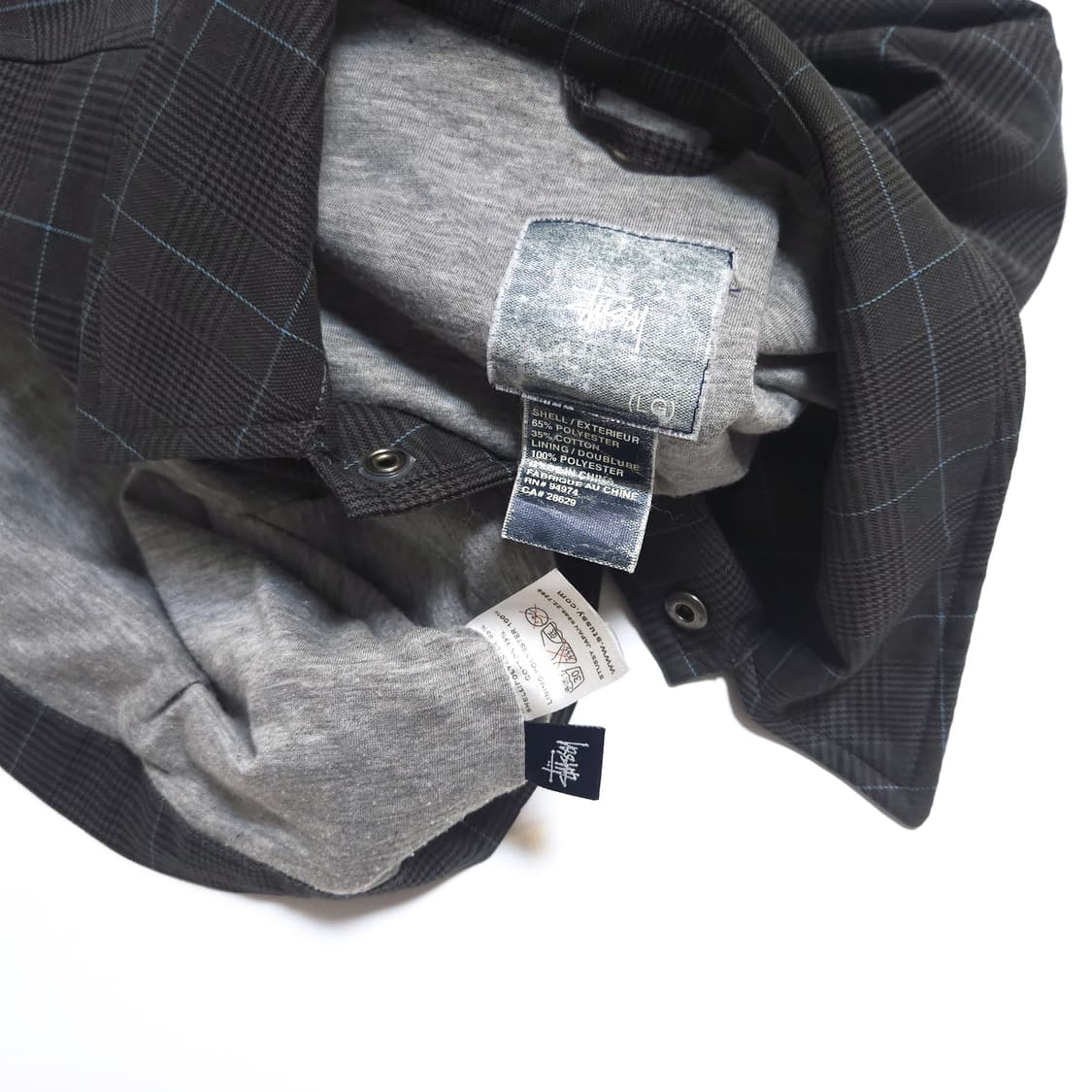 스투시 00s 올드스쿨 체크 코치 자켓 상품이미지6