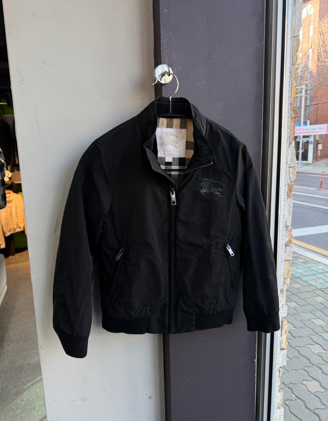 8Y/ 버버리 칠드런 기마병 로고 봄버 자켓 상품이미지2