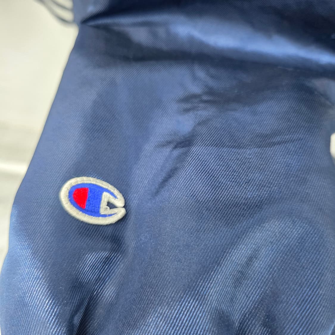 챔피온 재팬 빅로고 성조기 패치 네이비 바시티 자켓 L 상품이미지5
