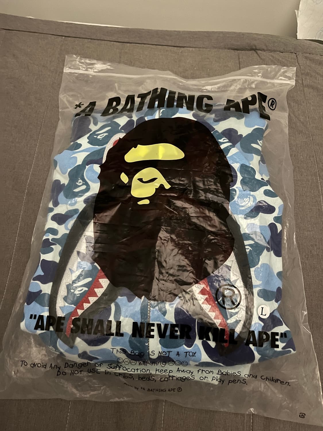 베이프 abc카모샤크 후드집업 블루 상품이미지1