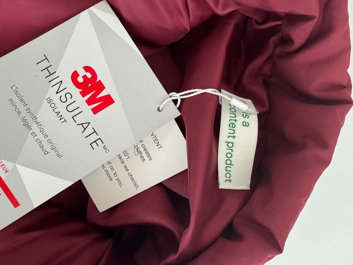 노컨텐츠 pocket jumper 패딩 - 딥 레드 상품이미지6