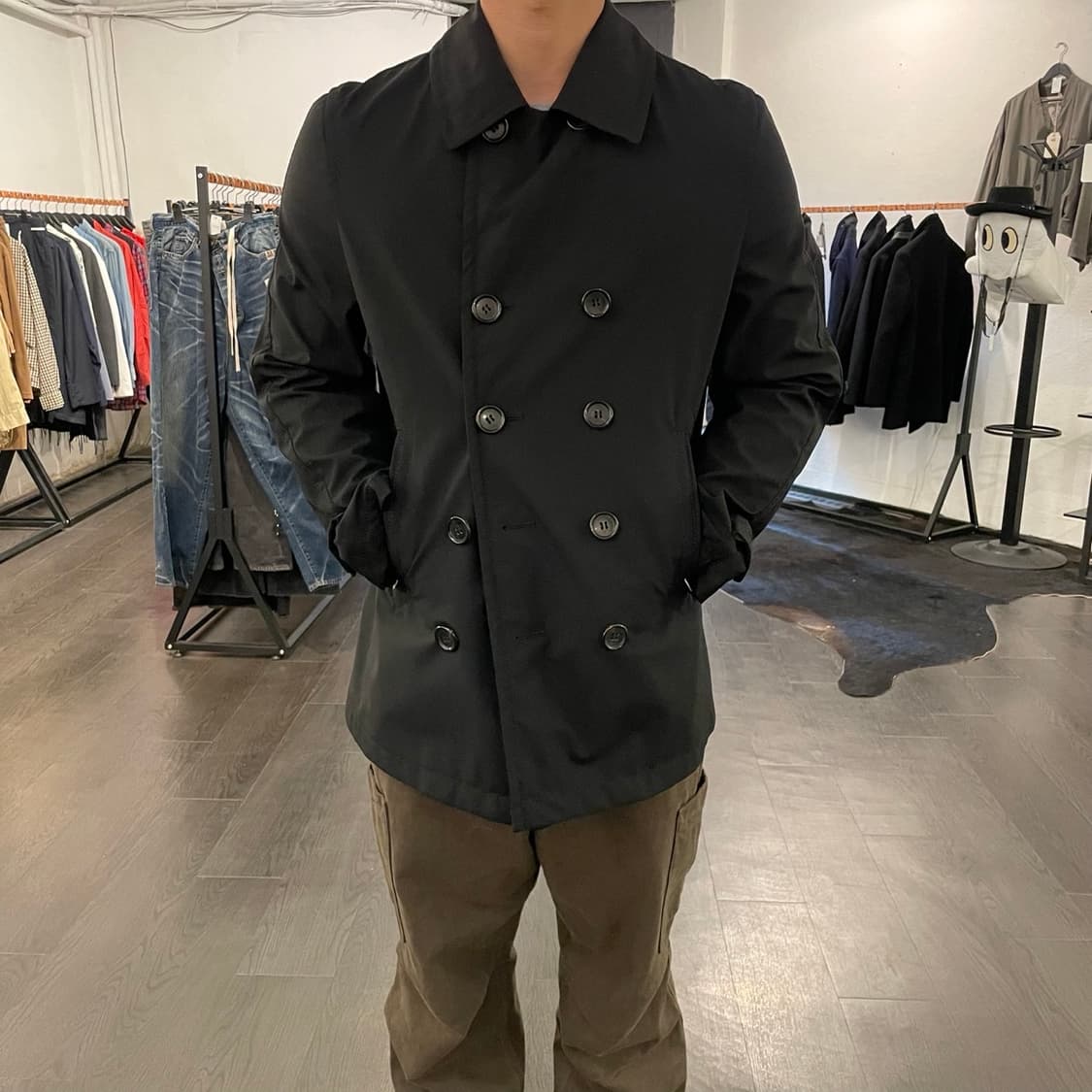 꼼데가르송 옴므 피코트 상품이미지4