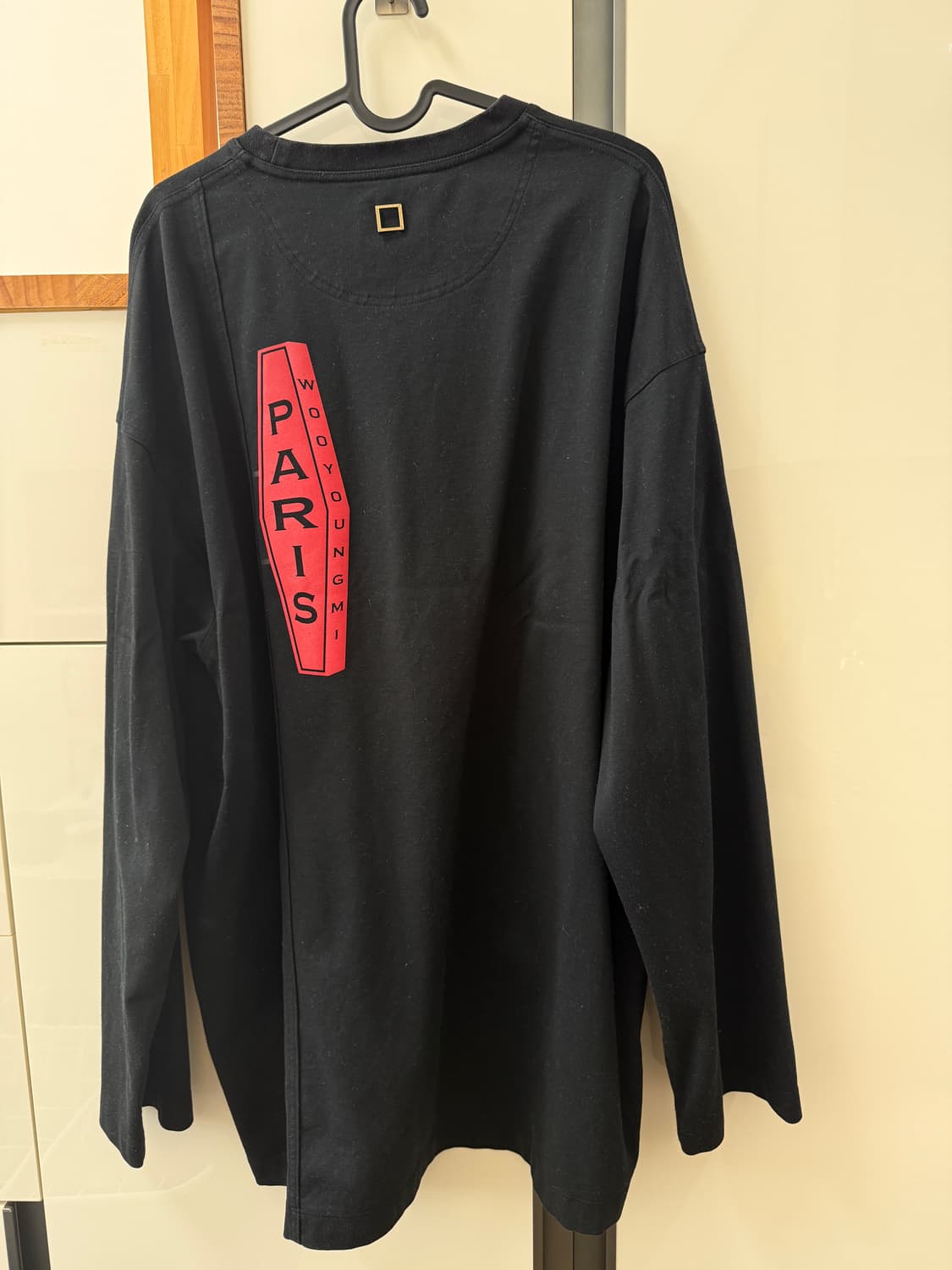 [48]우영미 로고 롱슬리브 블랙 상품이미지2