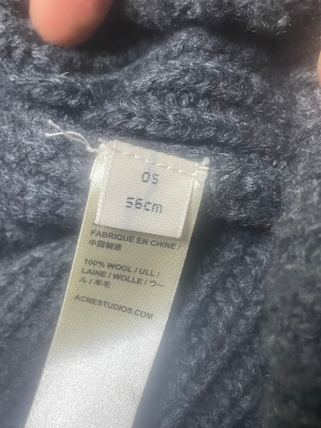 아크네 스튜디오 그레이 회색 비니 새상품 상품이미지4