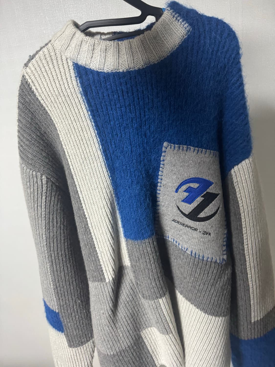 아더에러x자라 패치워크 니트 팝니다 상품이미지2