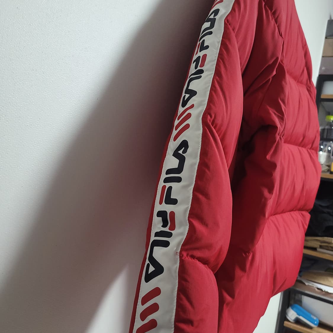 (S) FILA 휠라 레드 패딩 점퍼 스키 점퍼 올드스쿨 상품이미지6