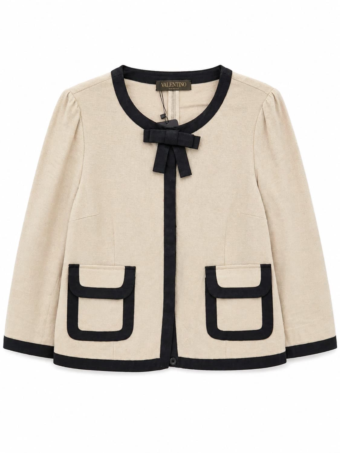 발렌티노 배색 리본 자켓 40 상품이미지1