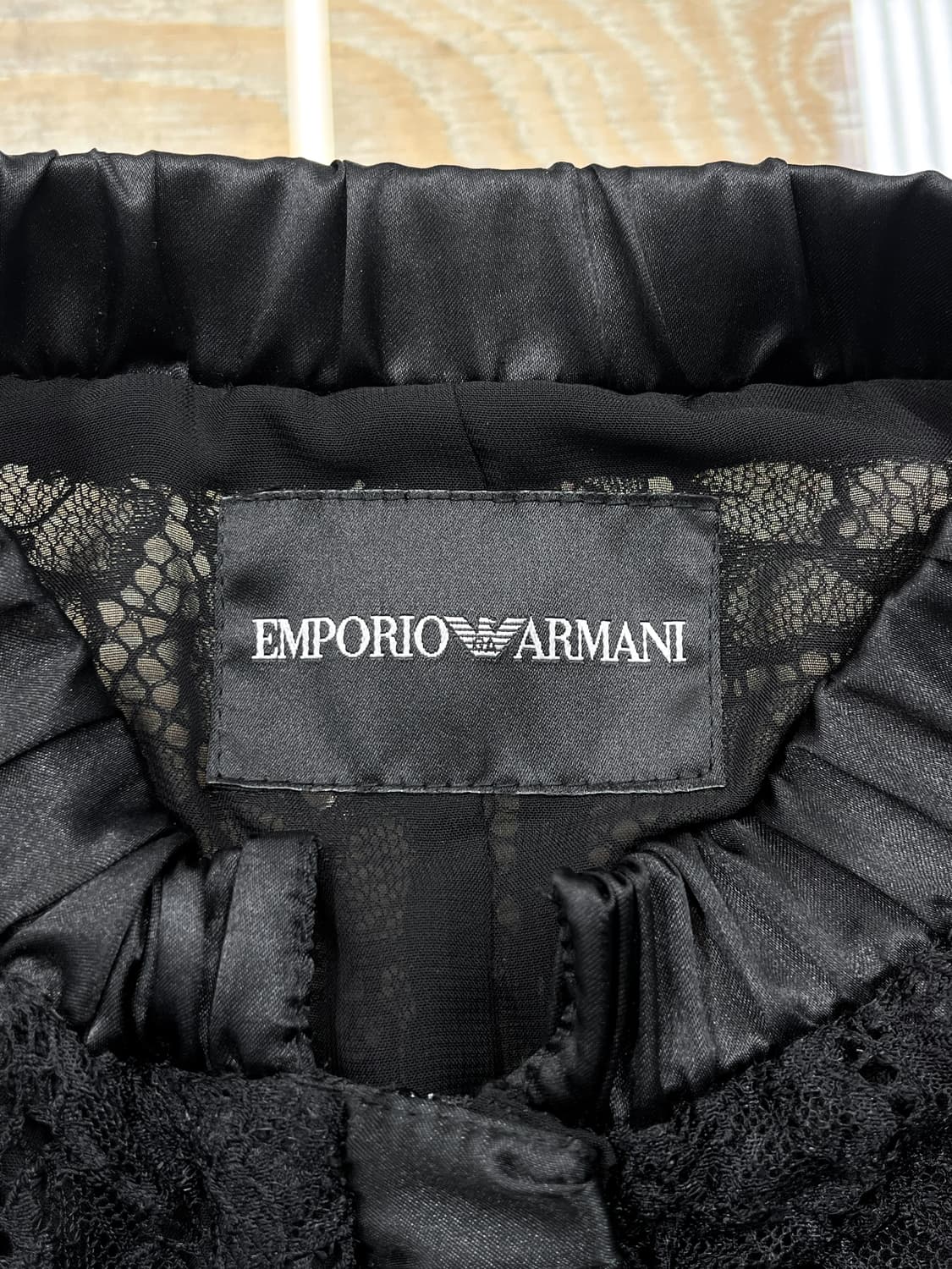 엠포리오 아르마니 09s/s 블랙 레이스 자켓 상품이미지5