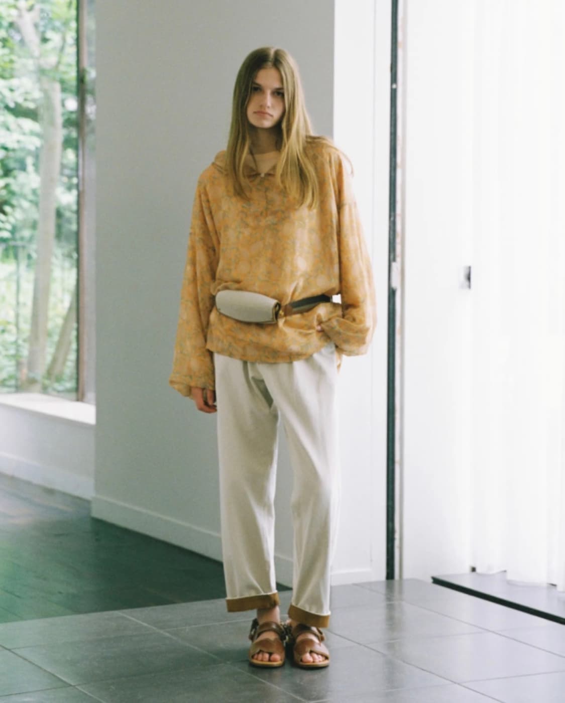 [M] niceness 나이스네스 thierry pants 카키 상품이미지7