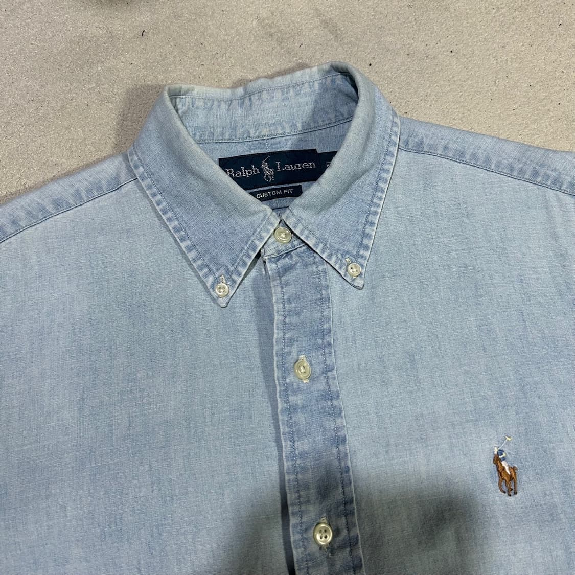 (M)폴로 데님셔츠 상품이미지2