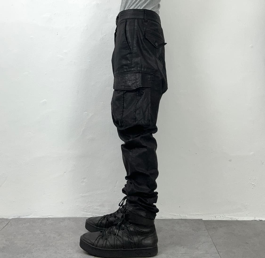 Tornado Mart Coated Sarrouel Cargo Pants 상품이미지3